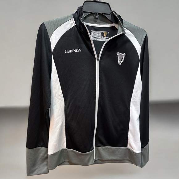 Guinness Jackets & Blazers - Guinness Dry Fit Performance Full-zip Jacket Women's Small Black And White